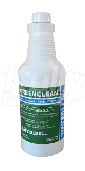 Waterless 1214 GreenClean Sanitary Cleaner, 1 Quart Bottle (Discontinued)