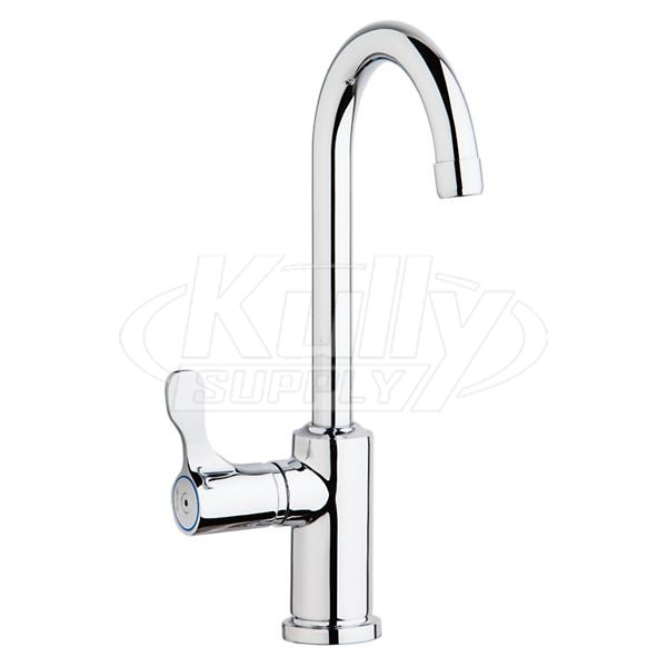 Elkay LKDVR208513L Single Hole, Single Lever Hospitality Faucet -Vandal Resistant 