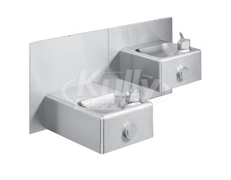 Oasis MSSLEM NON-REFRIGERATED Sensor-Operated (lower unit only) In-Wall Dual Drinking Fountain