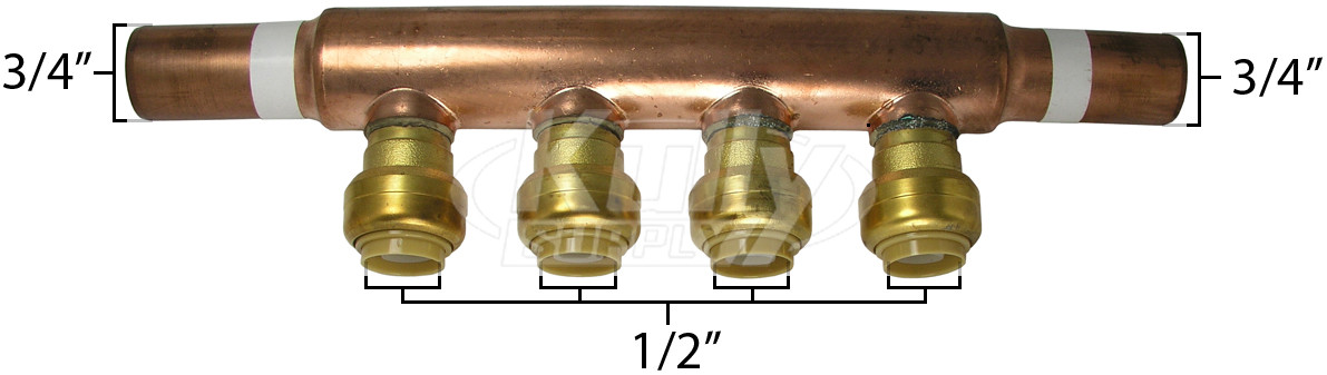 SharkBite 22997 Manifold (4 Port Open)