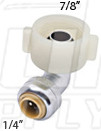 SharkBite U3537LF Toilet Elbow 1/4" SB x 7/8" - Lead Free
