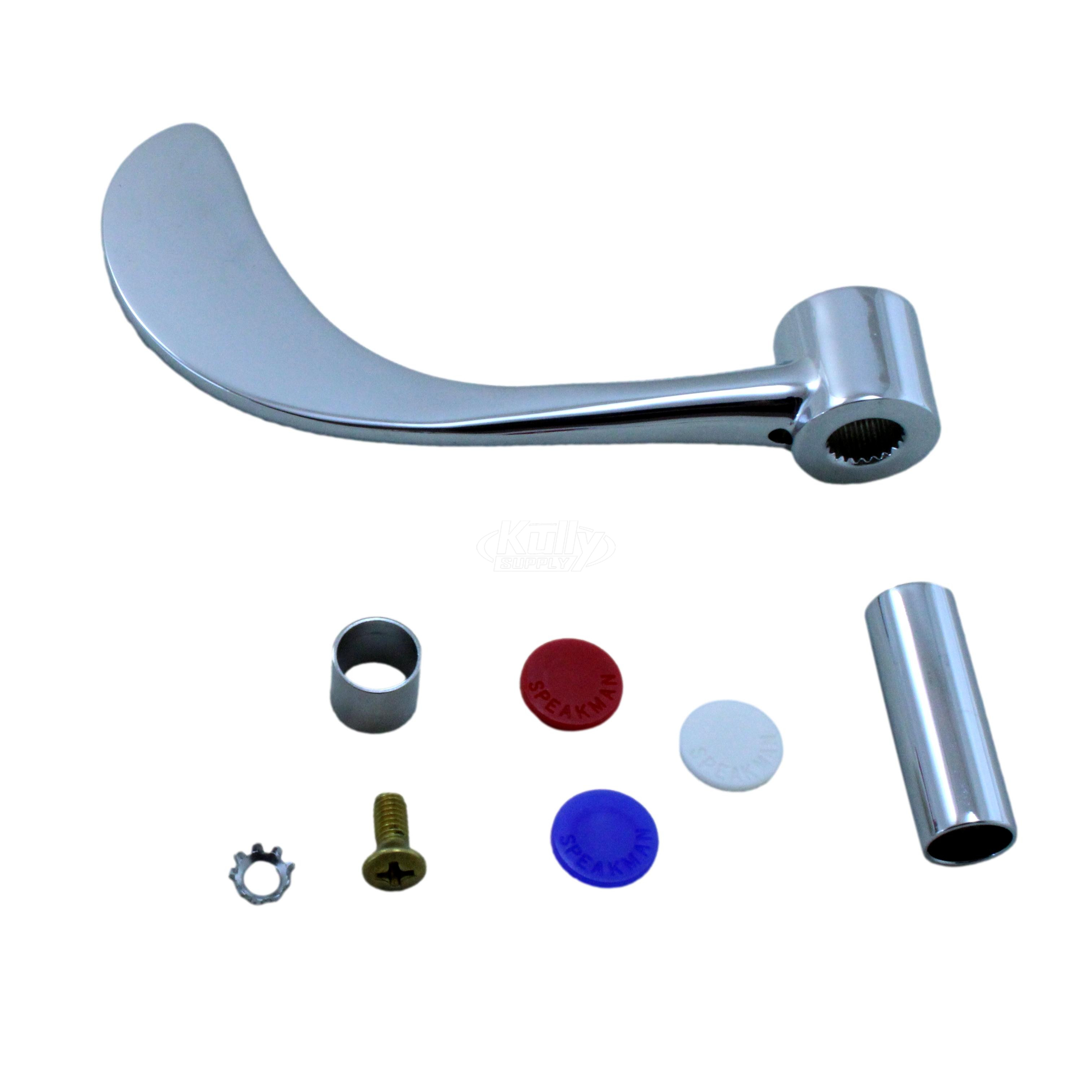 Speakman RPG04-0316-PC 4" Wrist Handle Assembly with Screws and Index Buttons