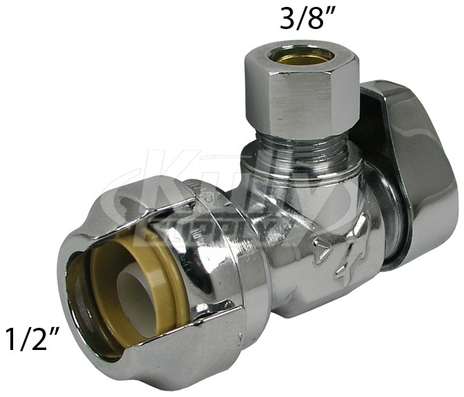 SharkBite 23036-0000LF Angle Stop 1/2" x 3/8" comp - Lead Free