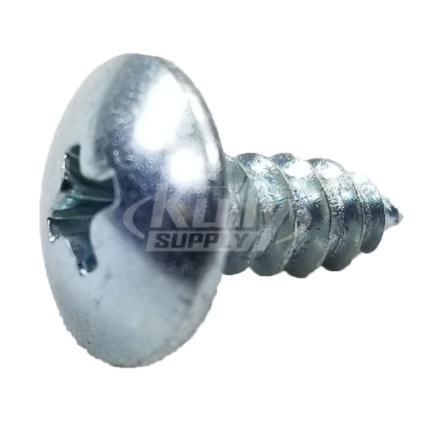 Acorn 0124-010-000 #10 X 1/2" Phillips Round Head Self Tapping Cad Plated Screw (10 Pack)