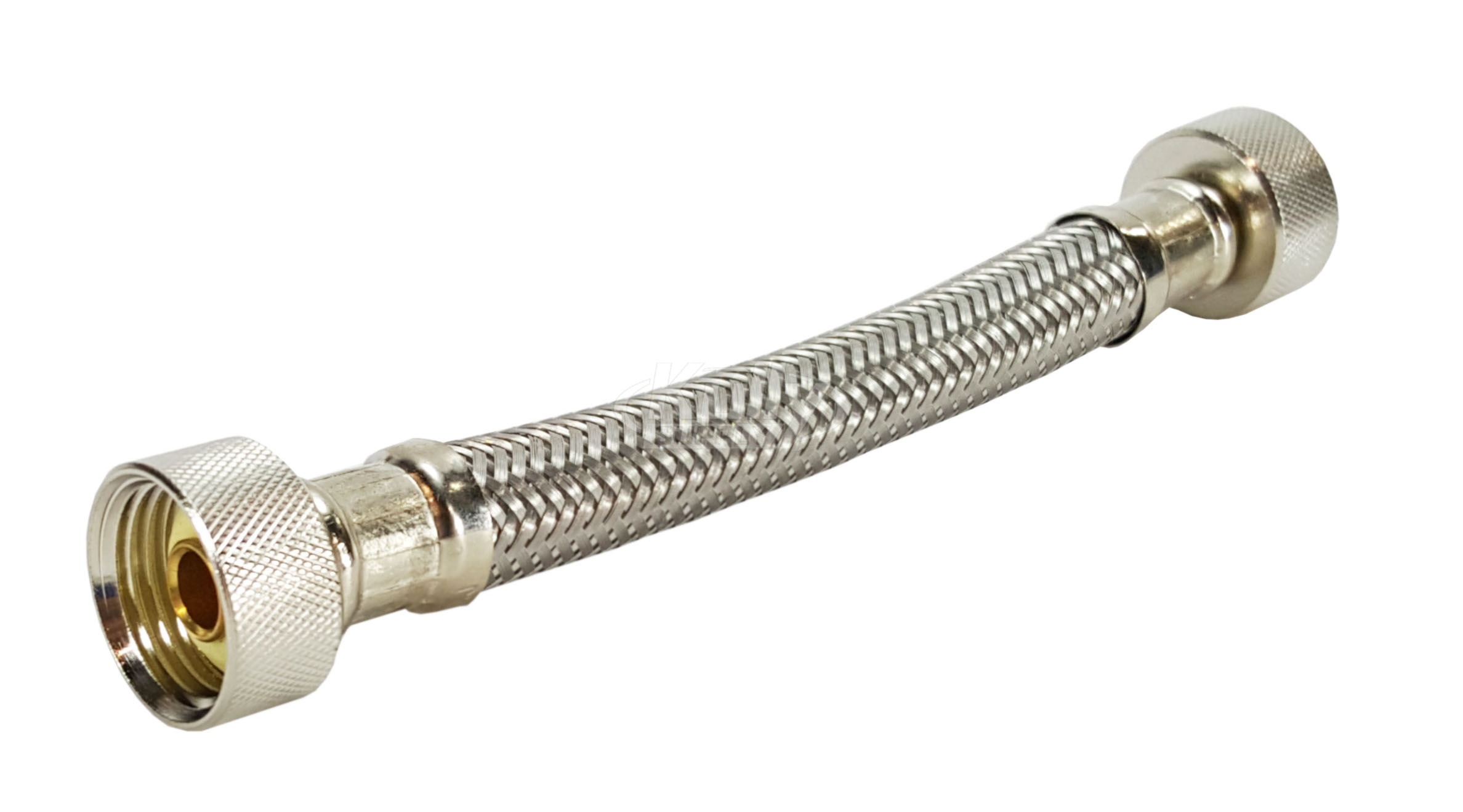 Acorn 2195-010-000 6-1/4" Stainless Steel Braided Hose 1/2" Female X 1/2" Female