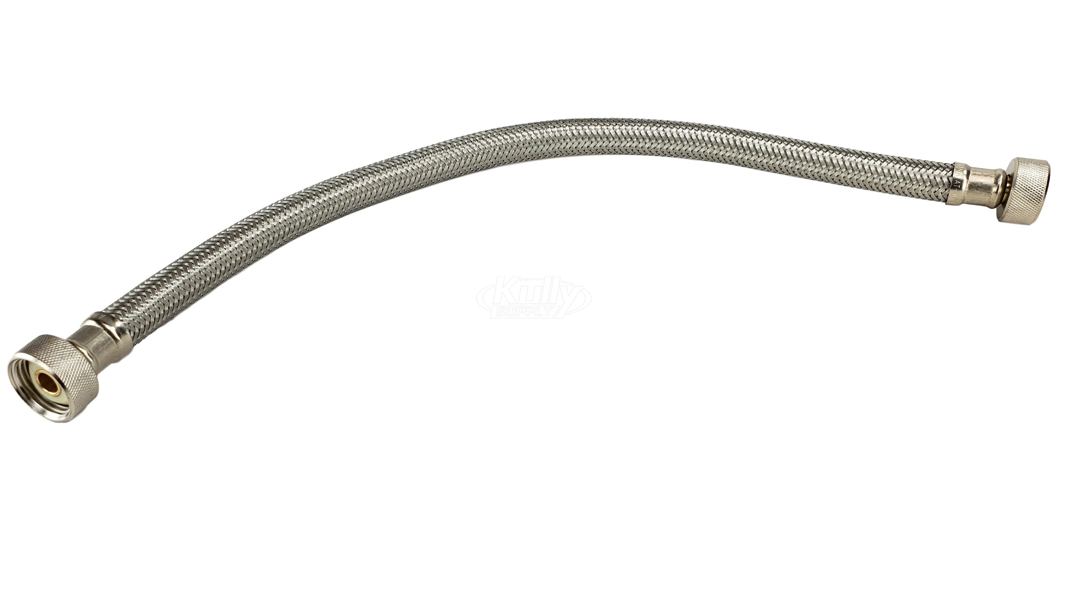 Acorn 2195-015-000 15-3/4" Stainless Steel Braided Hose 1/2" Female X 1/2" Female