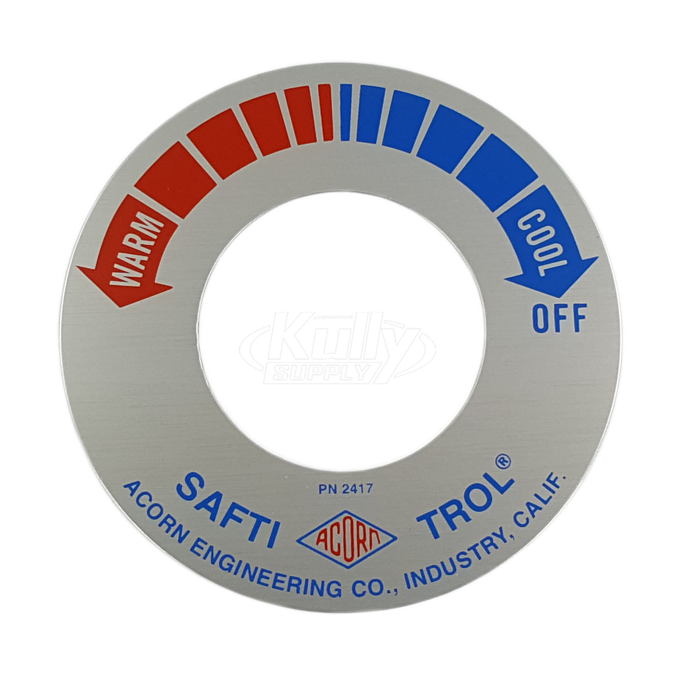 Acorn 2417-000-000 Safti-Trol Valve Dial Plate
