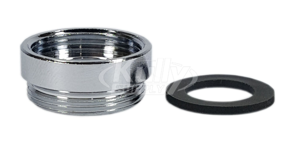 T&S Brass 017649-45 13/16-24Un Female X 55/64-27UN Male Adapter (Plated)