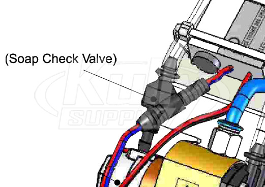 Intersan SPCHV-B Black Check Valve For No-Touch Soap Systems