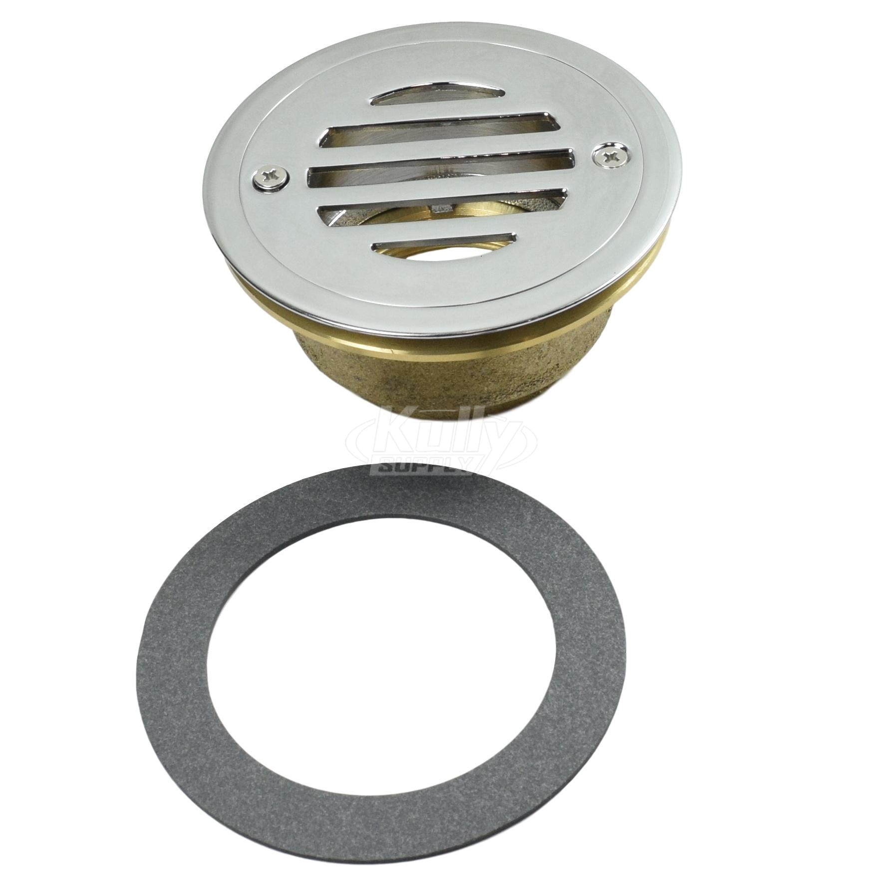 McGuire 1233A2 Flat Grid Urinal Strainer w/ 2" Adapter