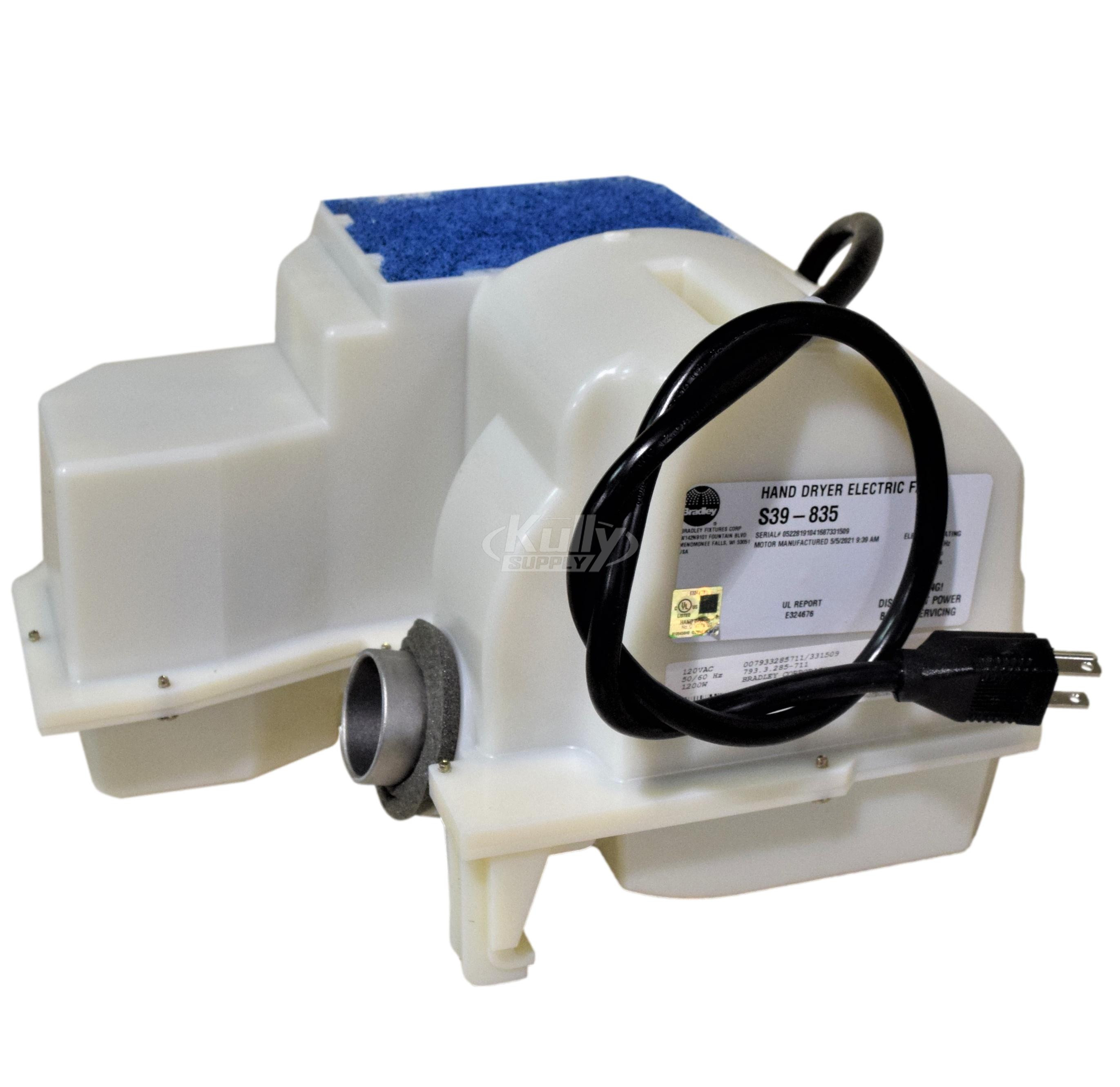 Bradley S65-403 Advocate 120V Dryer Motor Assembly Retrofit Kit