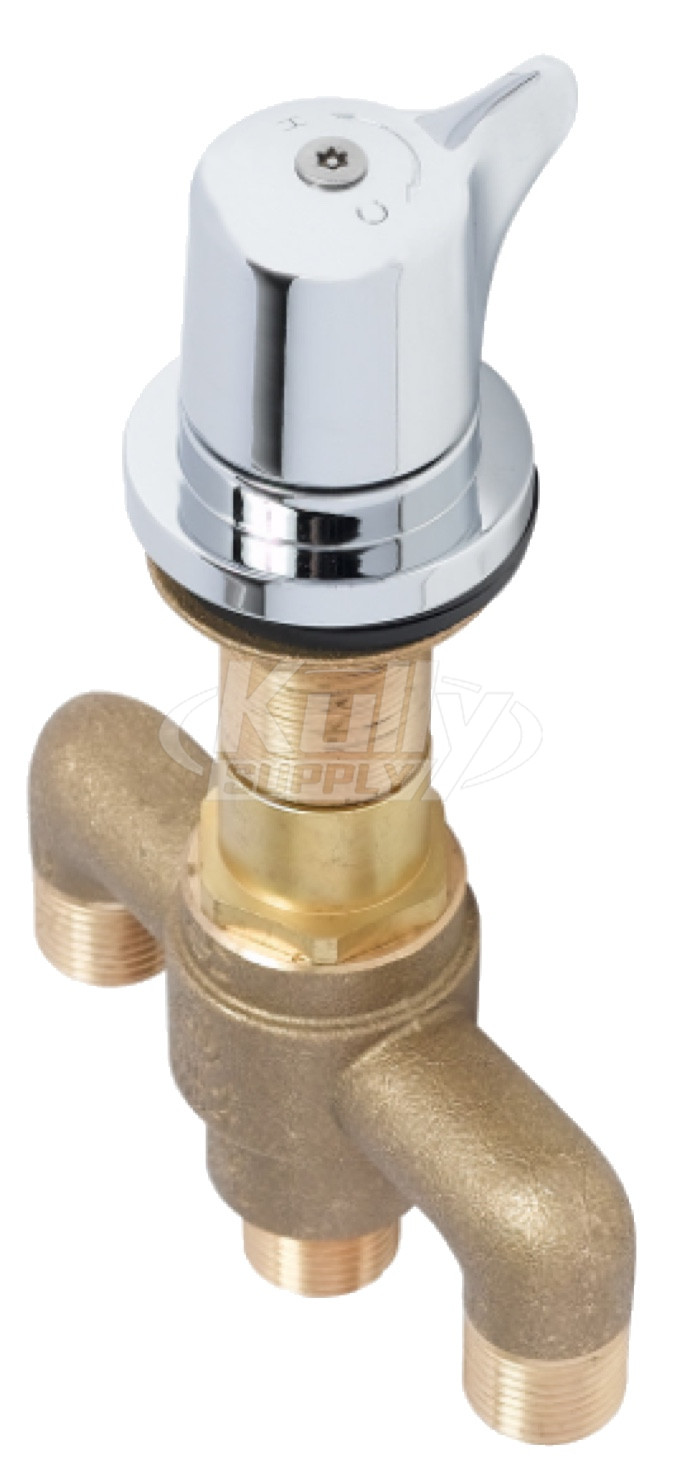 T&S Brass EC-SMT Above Deck Thermostatic Mixing Valve W/ 1/2" Npsm Male Fittings