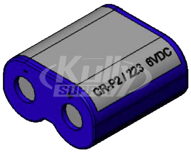 T&S Brass 019087-45 6V Lithium Battery, Type Cr-P2