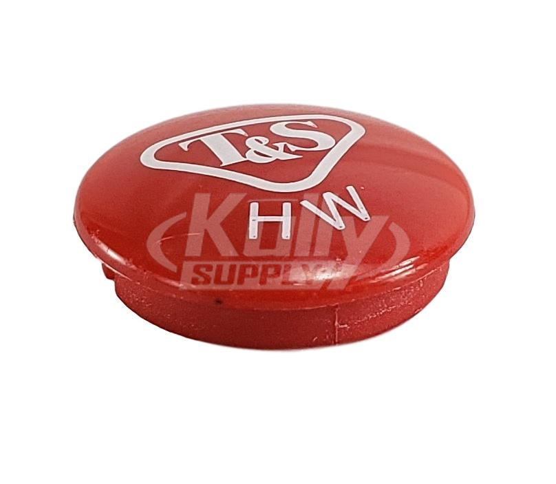 T&S Brass 001194-45NS Snap-In Index Button, Red (HW), T&S LOGO
