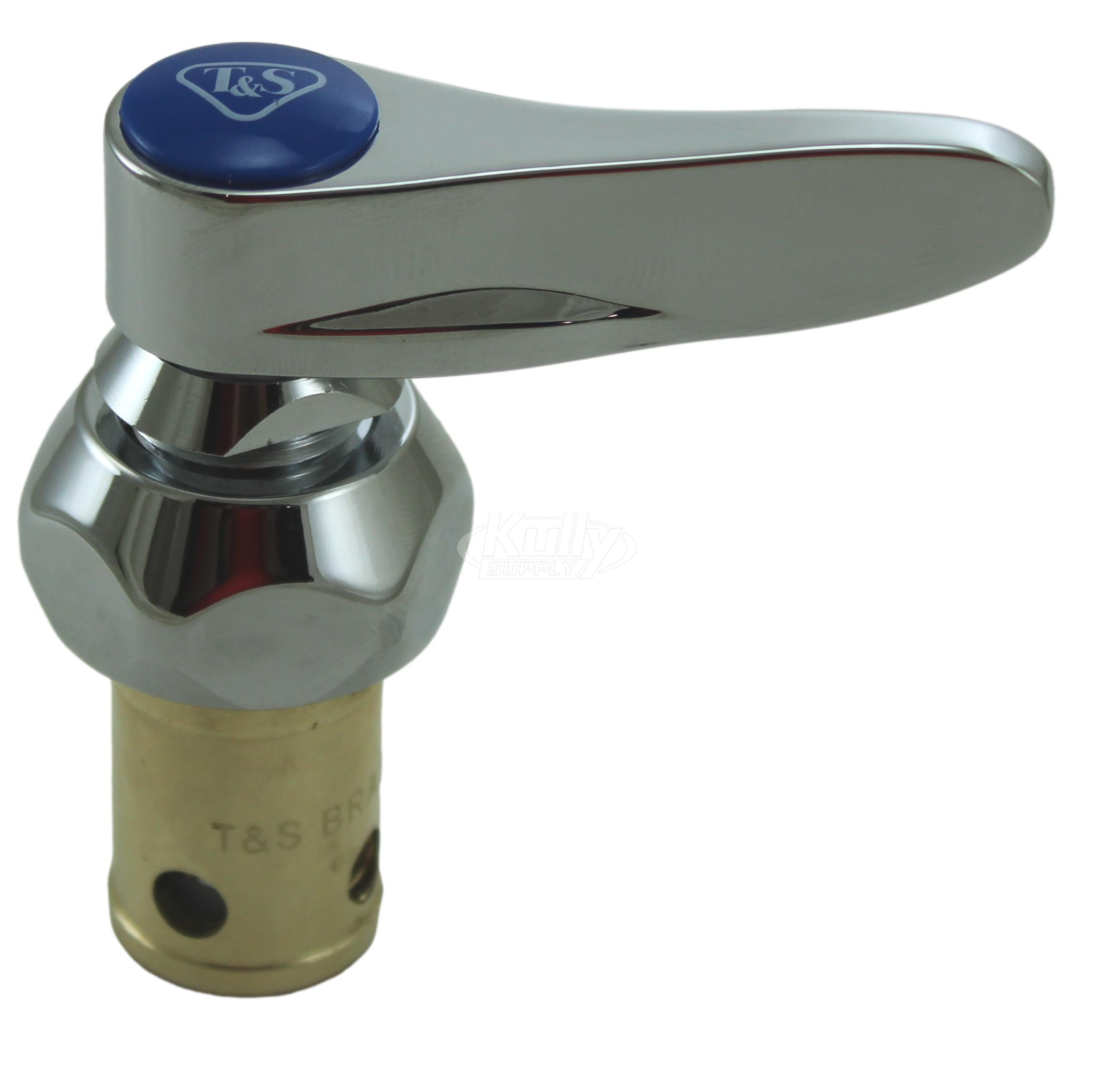 T&S Brass 019639-40 Eterna Cartridge, RTC w/ Spring Check, Lever Handle, Screw, & Index (Blue)