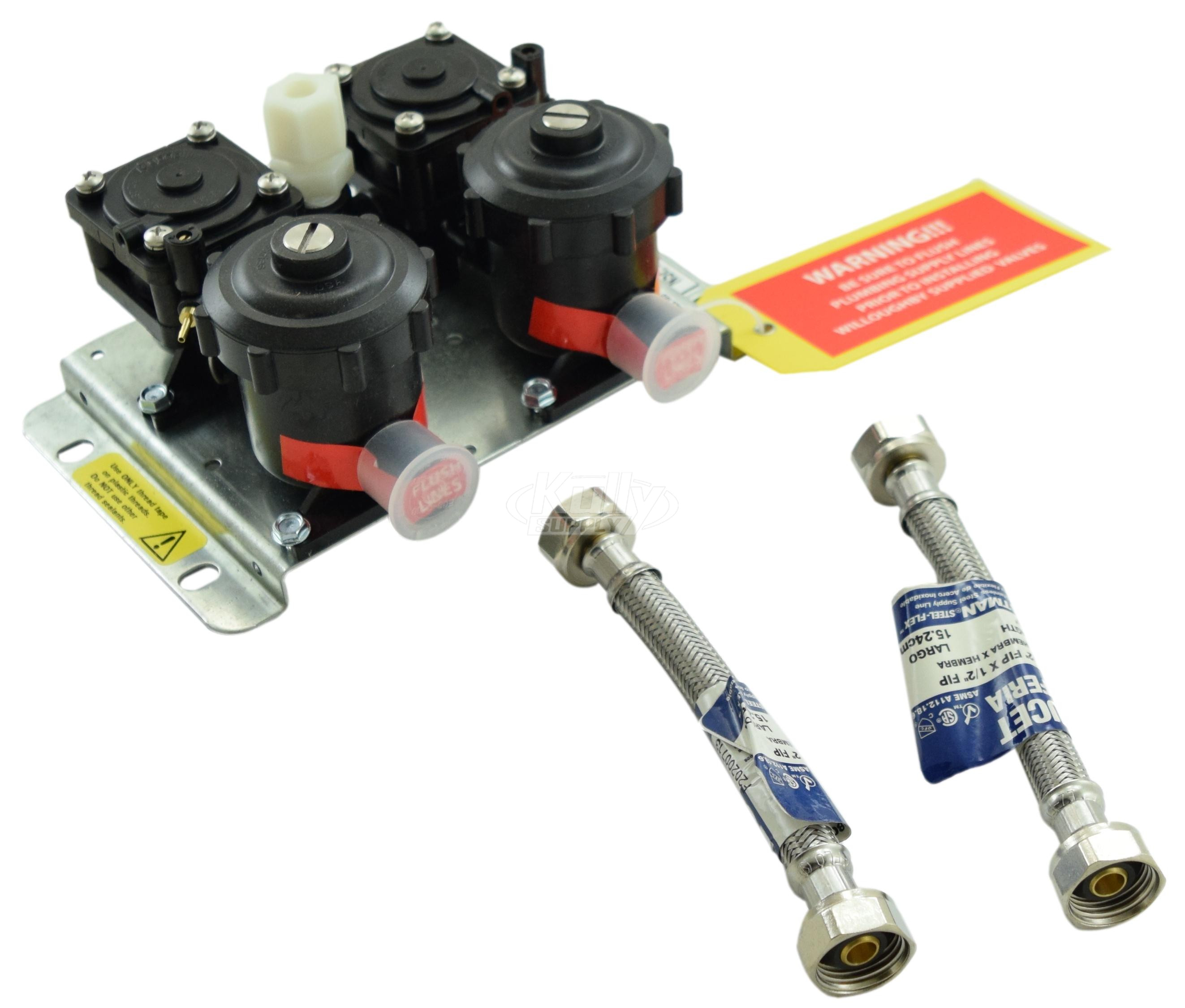 Willoughby PML2105XXS PML2 Dual Temp Pneumatic 0.5GPM Valve Assembly (No Pushbuttons or Tubing)
