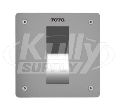 Toto TEU3LA11#SS EcoPower Concealed High-Efficiency 0.5 GPF Urinal Flush Valve 4"x4" Stainless Steel