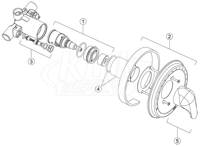 Chicago 1905 Series Shower Parts Breakdown