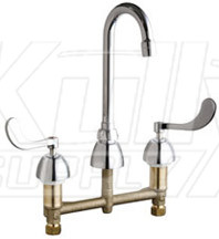 Chicago 201-AGN1AE3-317AB Concealed Hot and Cold Water Sink Faucet