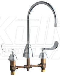 Chicago 201-AGN8AE2805-5-317CP Kitchen Sink Faucet W/O Spray