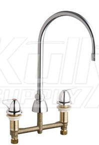 Chicago 201-AGN8AE3-1000AB Concealed Hot and Cold Water Sink Faucet