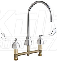 Chicago 201-AGN8AE35-319AB Concealed Hot and Cold Water Sink Faucet