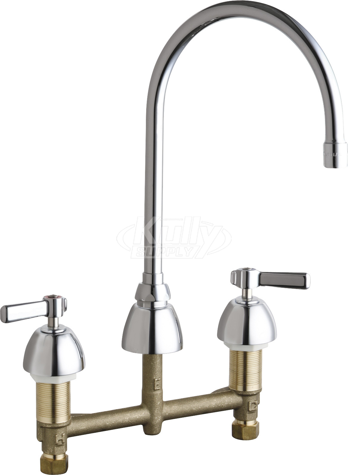 Chicago 201-AGN8AE35ABCP Concealed Hot and Cold Water Sink Faucet