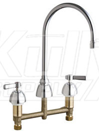 Chicago 201-AGN8AE3VPCABCP Concealed Hot and Cold Water Sink Faucet