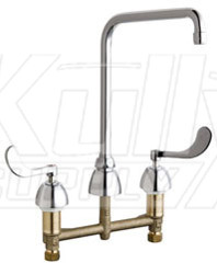 Chicago 201-AHA8-317ABCP Concealed Hot and Cold Water Sink Faucet