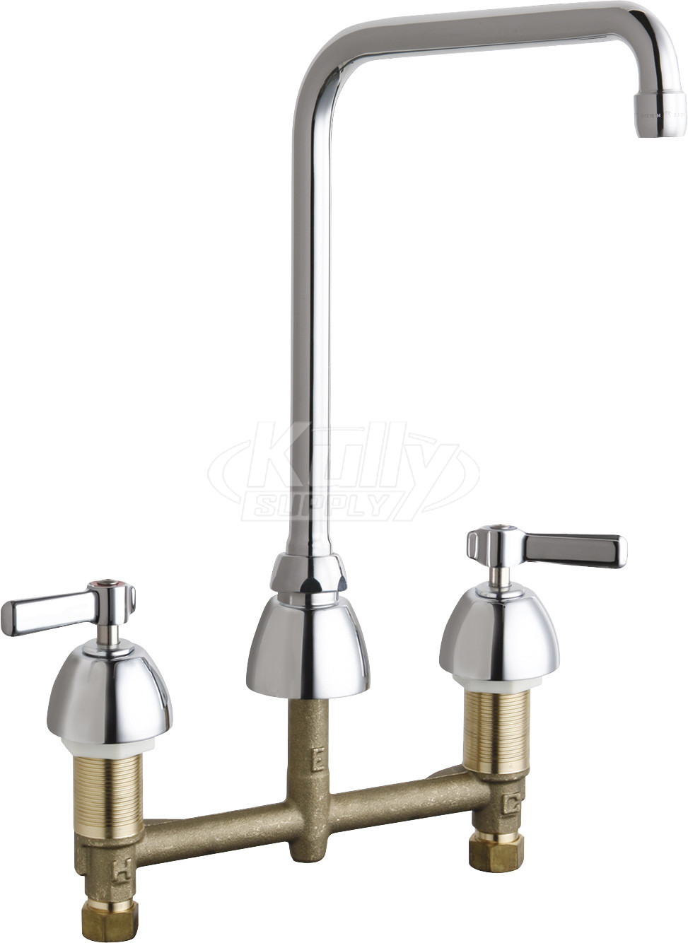 Chicago 201-AHA8ABCP Concealed Hot and Cold Water Sink Faucet