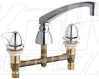 Chicago 201-AL8-1000ABCP Concealed Hot and Cold Water Sink Faucet