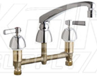 Chicago 201-AL8E29V317XKAB Concealed Hot and Cold Water Sink Faucet