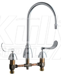 Chicago 201-G8AE29-317XKAB Concealed Hot and Cold Water Sink Faucet