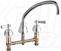 Chicago 201-RSL9E35VXKAB Concealed Hot and Cold Water Sink Faucet