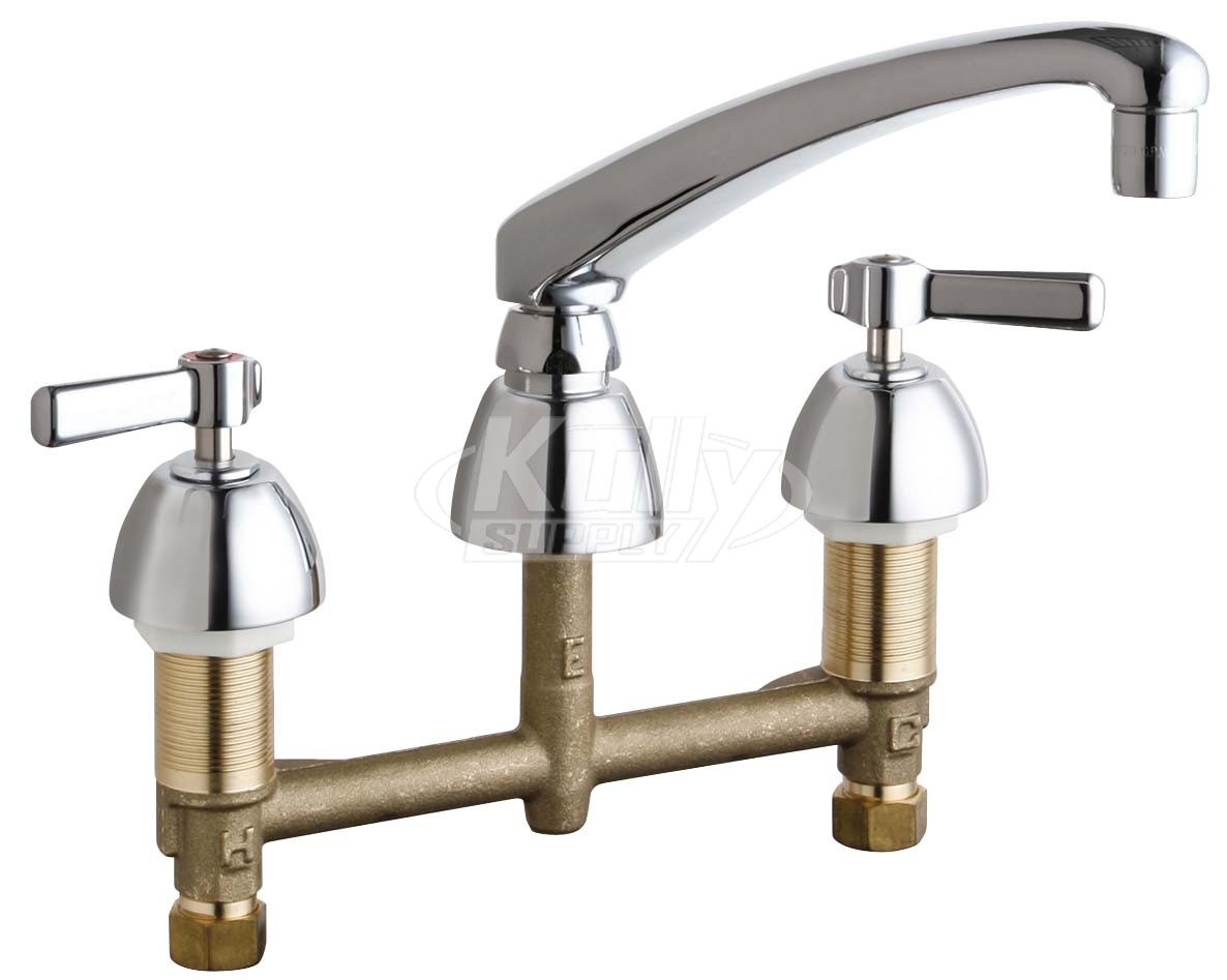 Chicago 201-AL8XKABCP Concealed Hot and Cold Water Sink Faucet