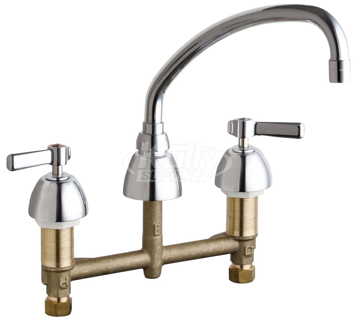 Chicago 201-AXKABCP Concealed Hot and Cold Water Sink Faucet