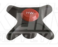 Chicago 205-HWJKNF 2-1/2" Plastic Cross Handle w/ Hot Water Index Button
