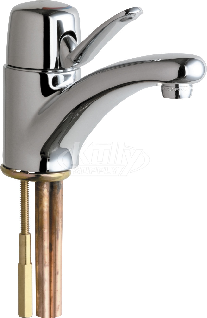 Chicago 2200-ABCP Single Lever Hot and Cold Water Mixing Sink Faucet