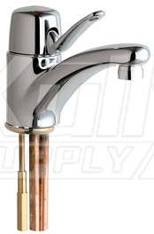 Chicago 2200-E2805ABCP Single Lever Hot and Cold Water Mixing Sink Faucet