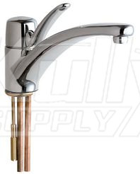 Chicago 2300-E2805ABCP Single Lever Hot and Cold Water Mixing Sink Faucet