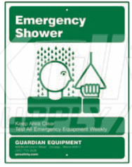 Guardian 250-009G Drench Shower Sign
