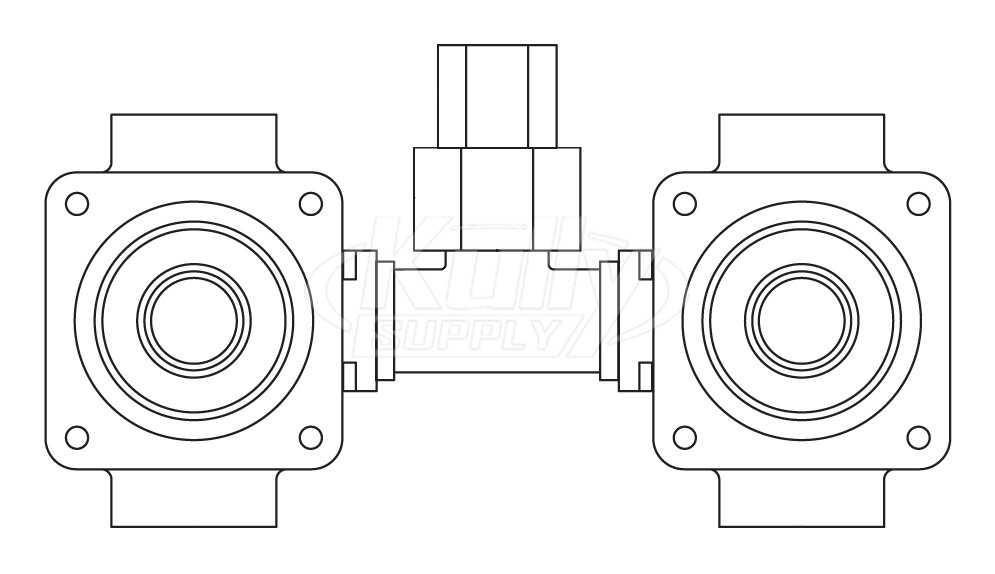 Acorn 2590-201-001 Hot & Cold 2.5 Gpm Plastic Valve Body Assembly Only