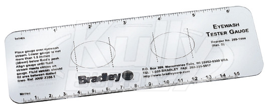 Bradley 269-1444 Eyewash Test Gauge