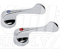 Chicago 320-PRJKCP 3-3/4" Canopy Wing Handles w/ Hot & Cold Index Buttons