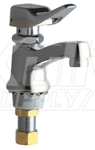 Chicago 333-336HOTABCP Single Supply Metering Sink Faucet
