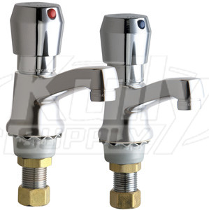 Chicago 333-665PRABCP Single Supply Metering Sink Faucet