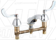 Chicago 404-317-245ABCP Concealed Hot and Cold Water Sink Faucet