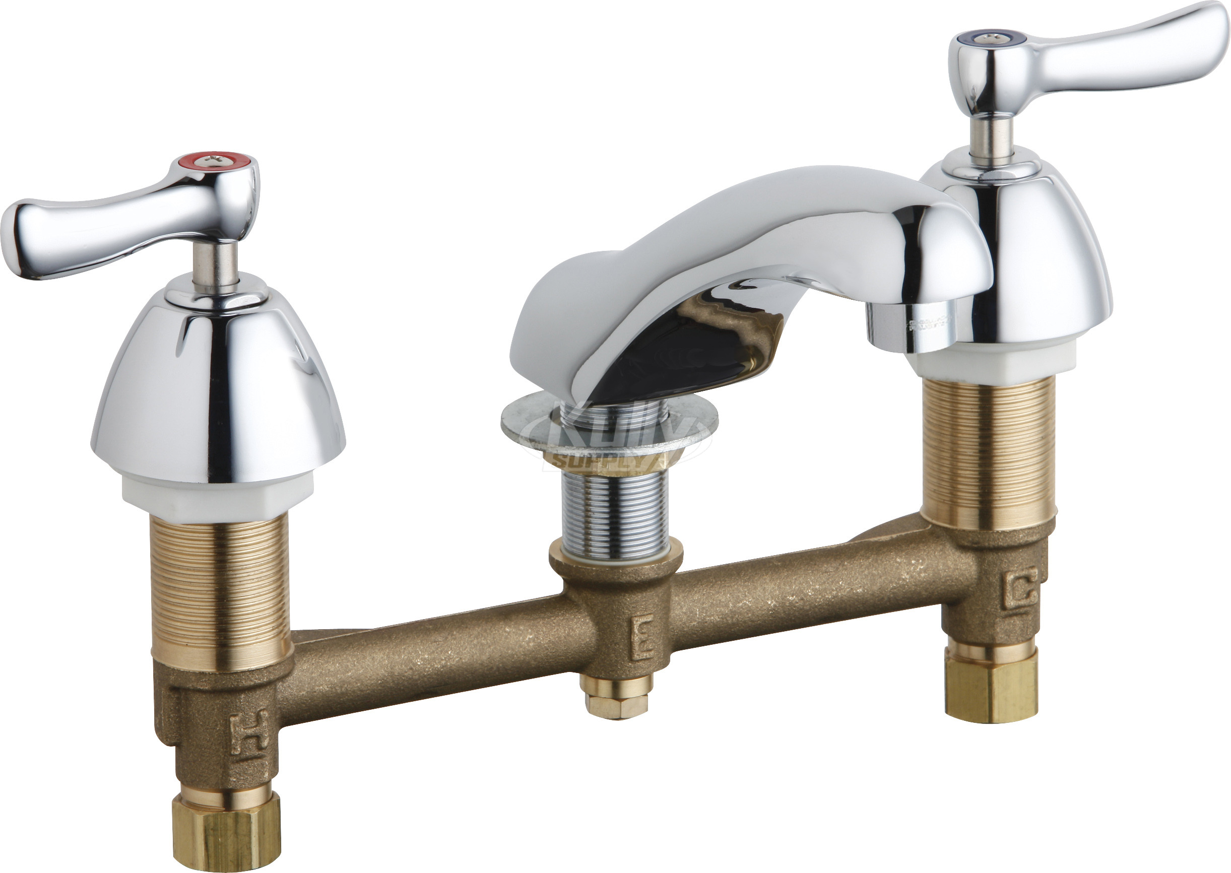 Chicago 404-VE39VPABCP Concealed Hot and Cold Water Sink Faucet