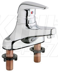 Chicago 420-MPABCP Single Lever Hot and Cold Water Mixing Sink Faucet - Master Pack of 6