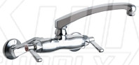 Chicago 445-L8E1ABCP Hot and Cold Water Sink Faucet